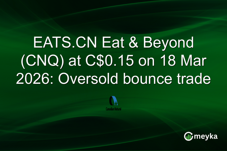EATS.CN Eat & Beyond (CNQ) at C$0.15 on 18 Mar 2026: Oversold bounce trade