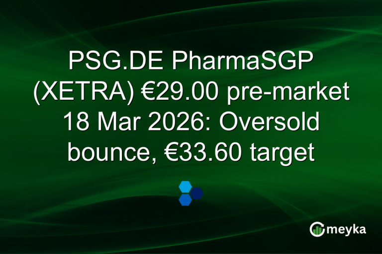 PSG.DE PharmaSGP (XETRA) €29.00 pre-market 18 Mar 2026: Oversold bounce, €33.60 target
