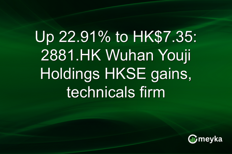 Up 22.91% to HK$7.35: 2881.HK Wuhan Youji Holdings HKSE gains, technicals firm