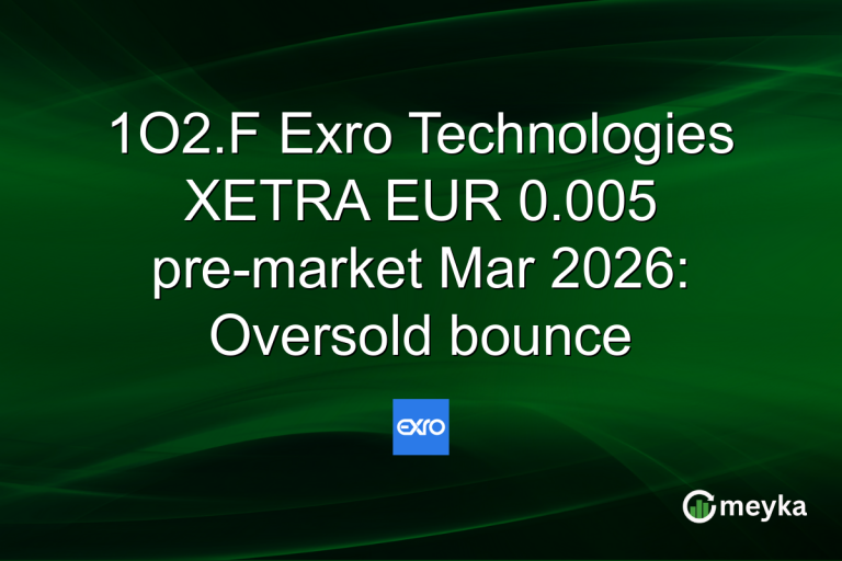 1O2.F Exro Technologies XETRA EUR 0.005 pre-market Mar 2026: Oversold bounce