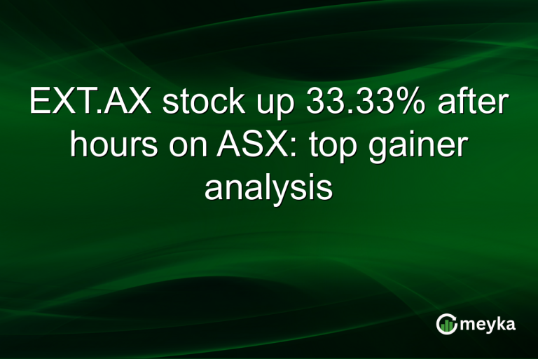 EXT.AX stock up 33.33% after hours on ASX: top gainer analysis