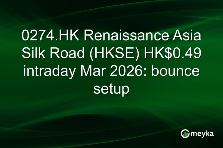 0274.HK Renaissance Asia Silk Road (HKSE) HK$0.49 intraday Mar 2026: bounce setup