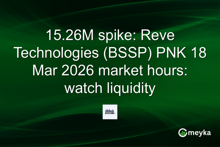 15.26M spike: Reve Technologies (BSSP) PNK 18 Mar 2026 market hours: watch liquidity