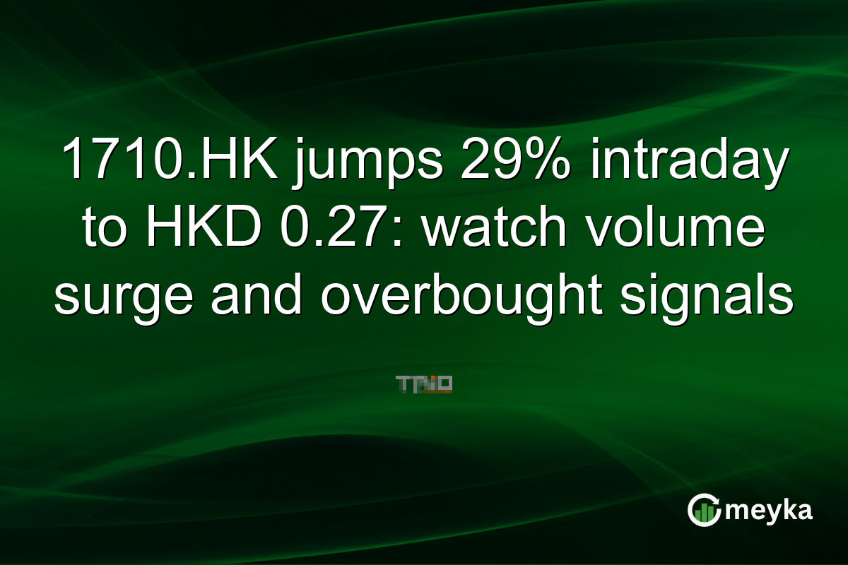 1710.HK jumps 29% intraday to HKD 0.27: watch volume surge and overbought signals