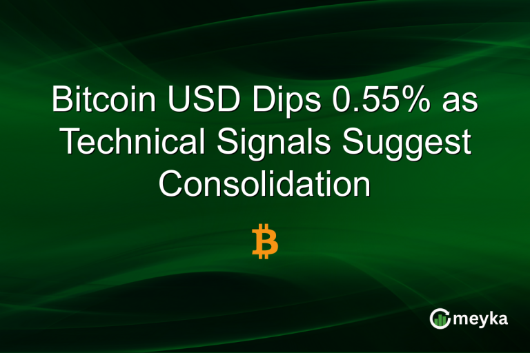 Bitcoin USD Dips 0.55% as Technical Signals Suggest Consolidation