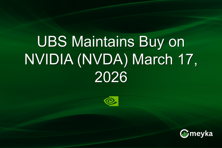 UBS Maintains Buy on NVIDIA (NVDA) March 17, 2026
