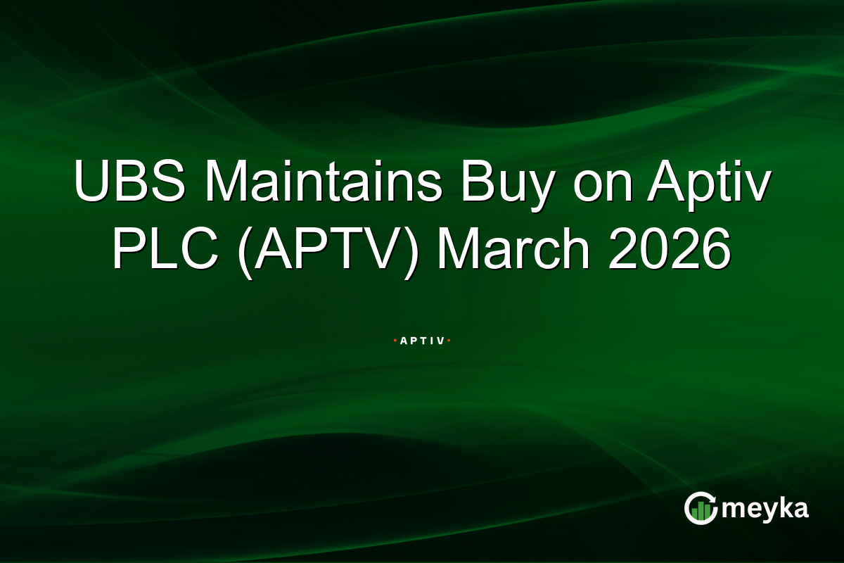 UBS Maintains Buy on Aptiv PLC (APTV) March 2026