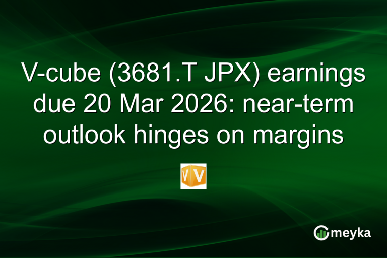 V-cube (3681.T JPX) earnings due 20 Mar 2026: near-term outlook hinges on margins