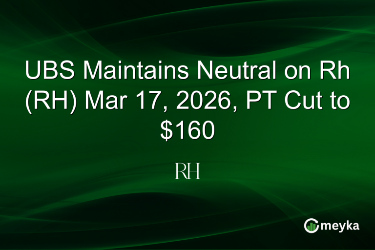 UBS Maintains Neutral on Rh (RH) Mar 17, 2026, PT Cut to $160