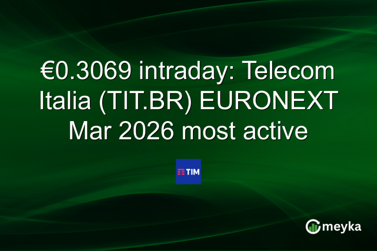 €0.3069 intraday: Telecom Italia (TIT.BR) EURONEXT Mar 2026 most active