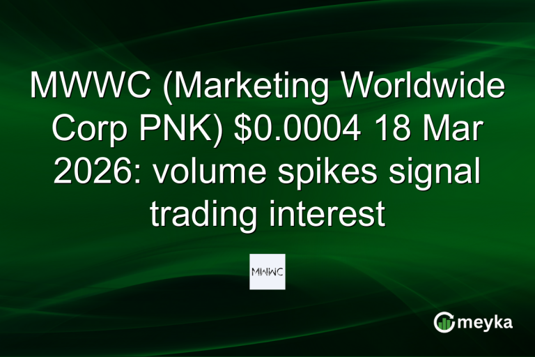 MWWC (Marketing Worldwide Corp PNK) $0.0004 18 Mar 2026: volume spikes signal trading interest