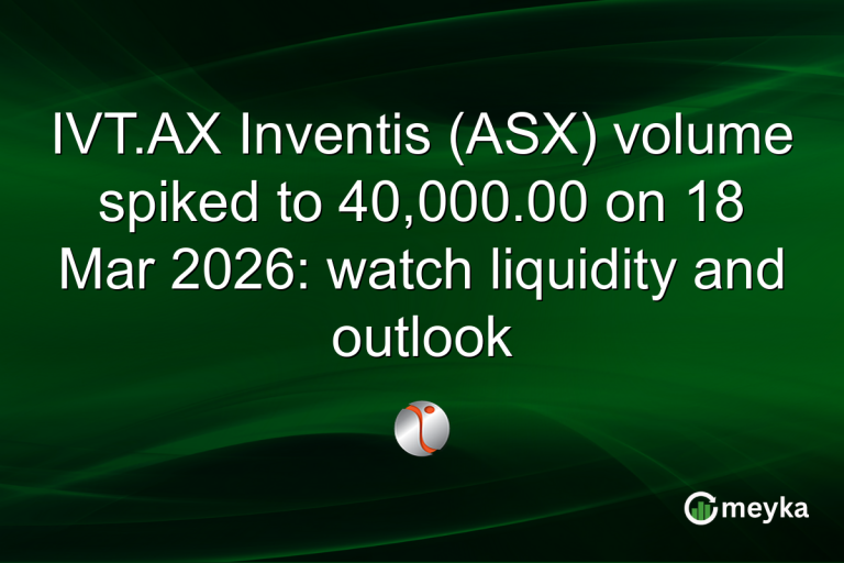 IVT.AX Inventis (ASX) volume spiked to 40,000.00 on 18 Mar 2026: watch liquidity and outlook