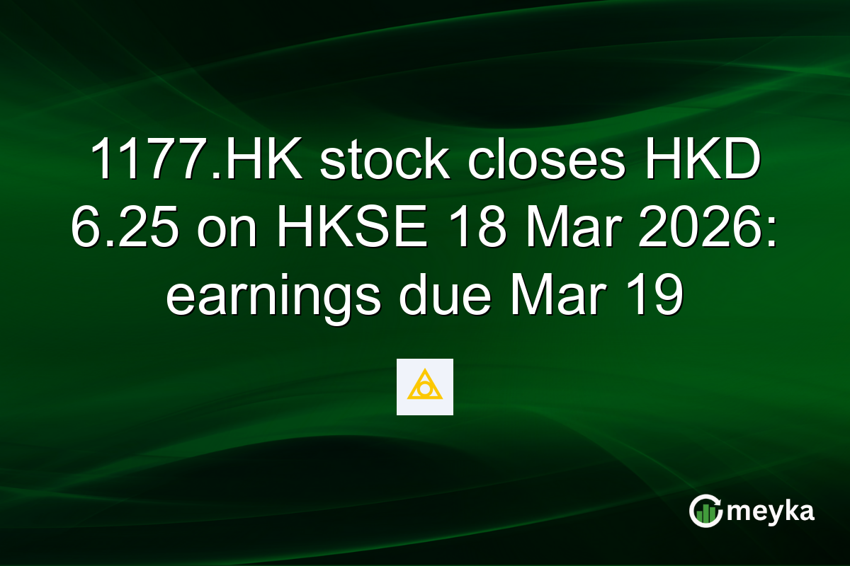 1177.HK stock closes HKD 6.25 on HKSE 18 Mar 2026: earnings due Mar 19