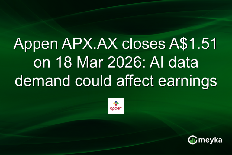 Appen APX.AX closes A$1.51 on 18 Mar 2026: AI data demand could affect earnings