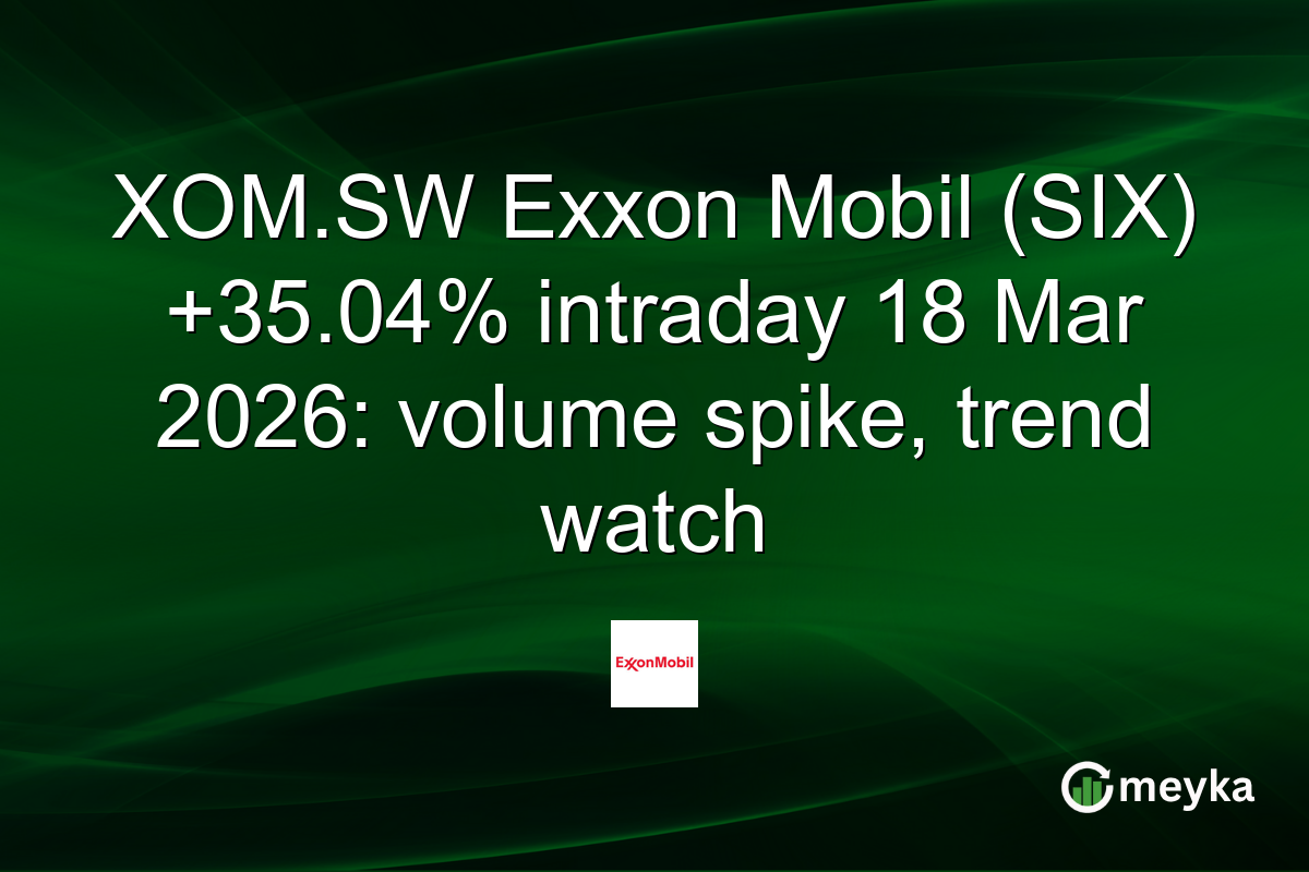 XOM.SW Exxon Mobil (SIX) +35.04% intraday 18 Mar 2026: volume spike, trend watch
