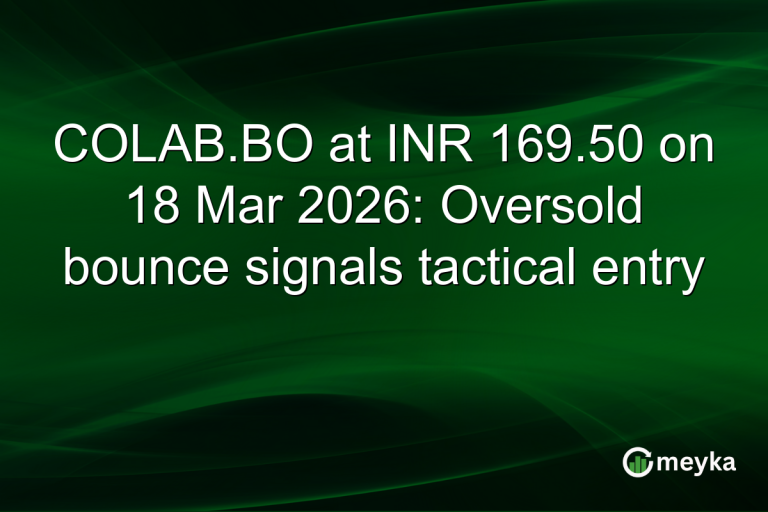 COLAB.BO at INR 169.50 on 18 Mar 2026: Oversold bounce signals tactical entry
