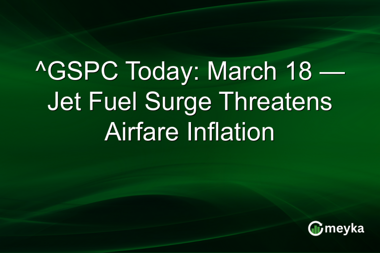 ^GSPC Today: March 18 — Jet Fuel Surge Threatens Airfare Inflation
