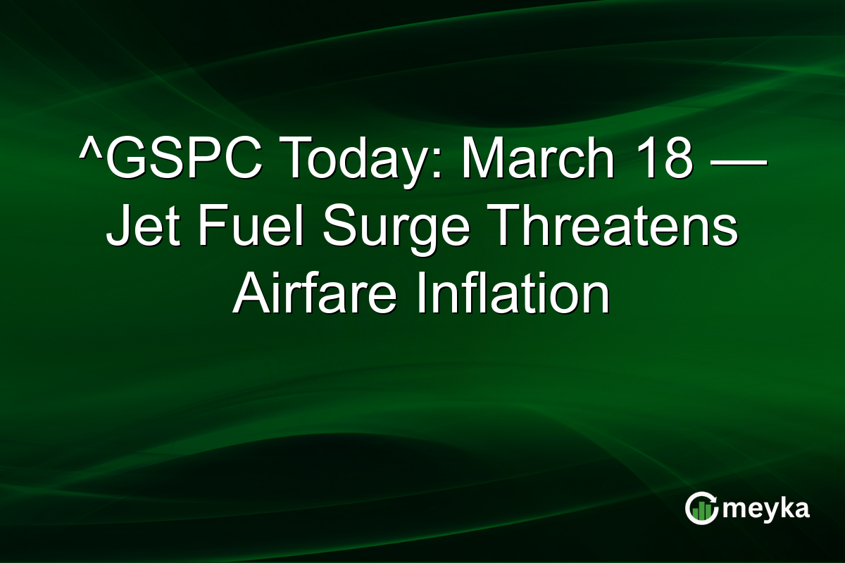^GSPC Today: March 18 — Jet Fuel Surge Threatens Airfare Inflation