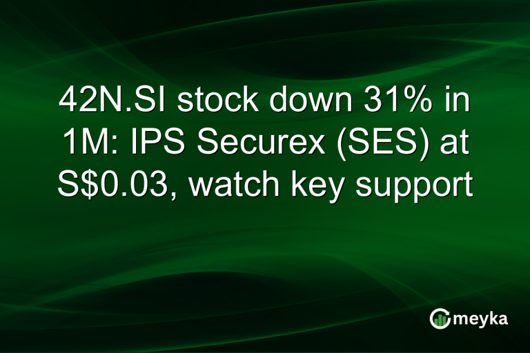 42N.SI stock down 31% in 1M: IPS Securex (SES) at S$0.03, watch key support