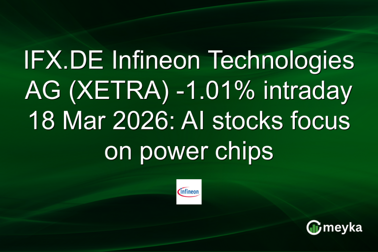IFX.DE Infineon Technologies AG (XETRA) -1.01% intraday 18 Mar 2026: AI stocks focus on power chips