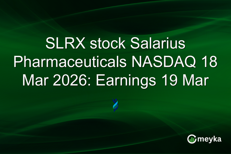 SLRX stock Salarius Pharmaceuticals NASDAQ 18 Mar 2026: Earnings 19 Mar