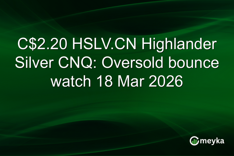 C$2.20 HSLV.CN Highlander Silver CNQ: Oversold bounce watch 18 Mar 2026