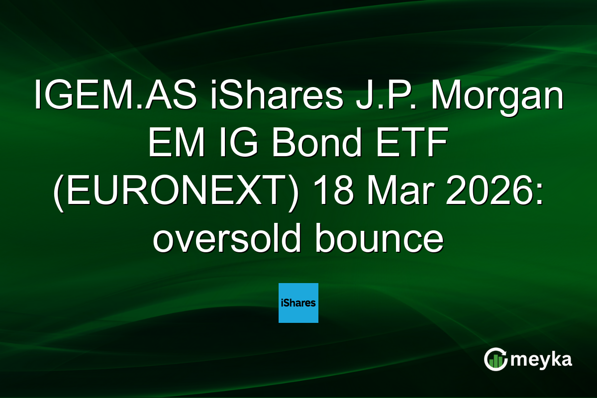 IGEM.AS iShares J.P. Morgan EM IG Bond ETF (EURONEXT) 18 Mar 2026: oversold bounce
