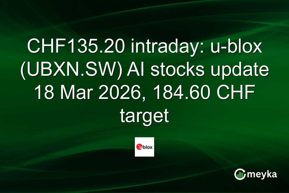 CHF135.20 intraday: u-blox (UBXN.SW) AI stocks update 18 Mar 2026, 184.60 CHF target