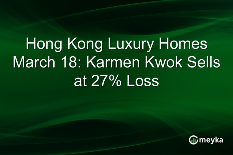 Hong Kong Luxury Homes March 18: Karmen Kwok Sells at 27% Loss