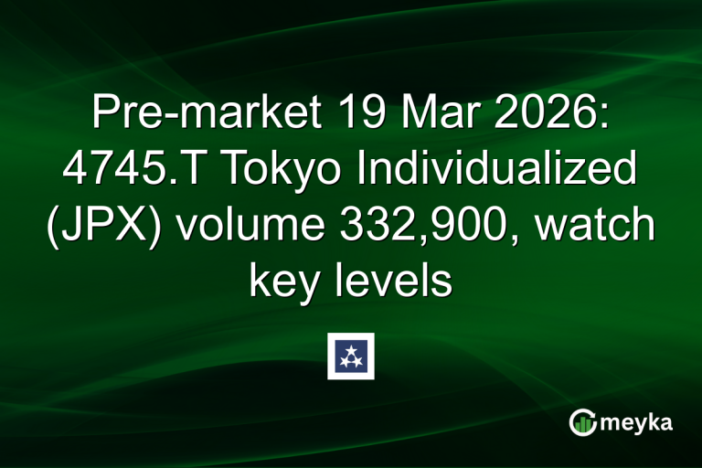 Pre-market 19 Mar 2026: 4745.T Tokyo Individualized (JPX) volume 332,900, watch key levels