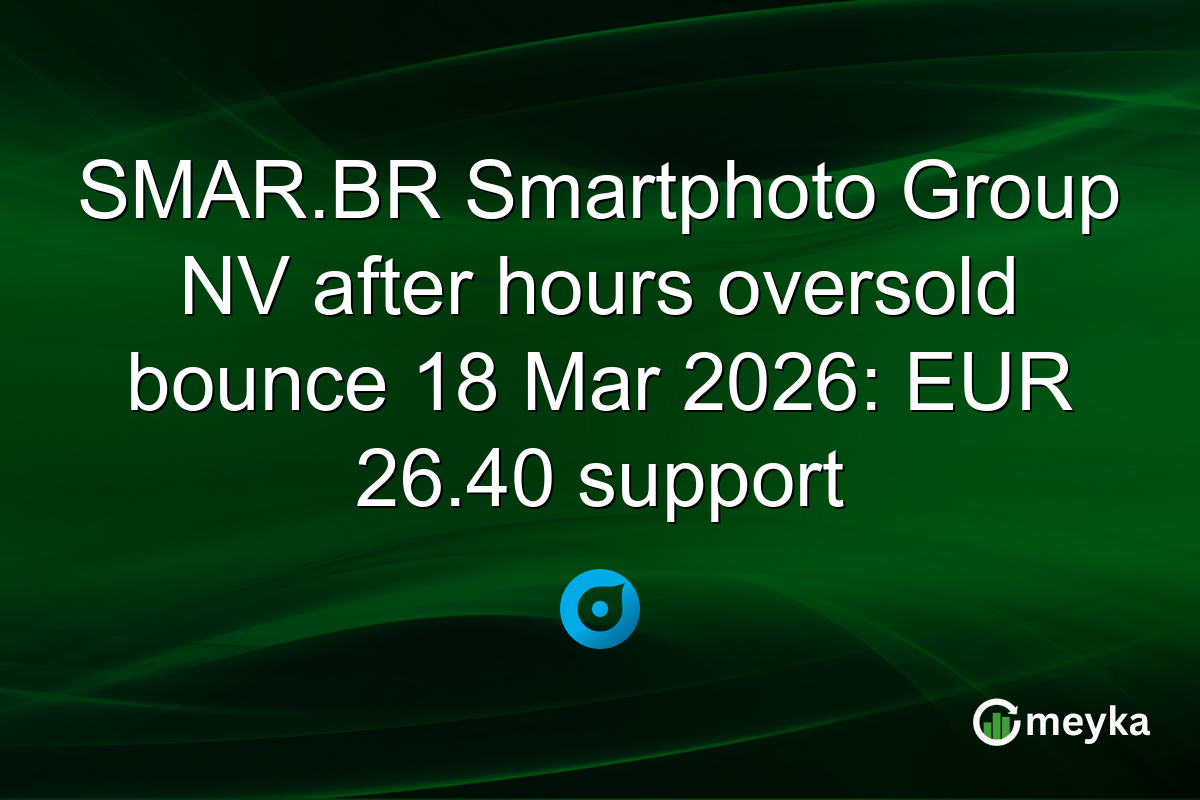 SMAR.BR Smartphoto Group NV after hours oversold bounce 18 Mar 2026: EUR 26.40 support