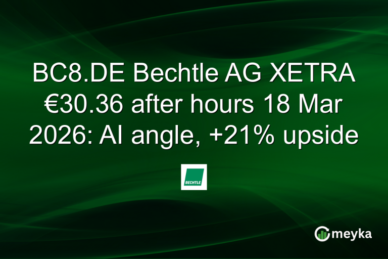 BC8.DE Bechtle AG XETRA €30.36 after hours 18 Mar 2026: AI angle, +21% upside