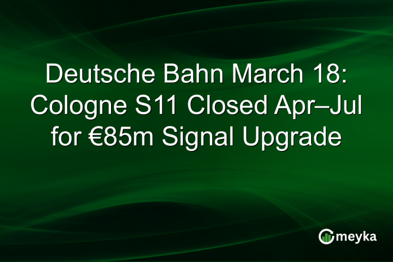 Deutsche Bahn March 18: Cologne S11 Closed Apr–Jul for €85m Signal Upgrade