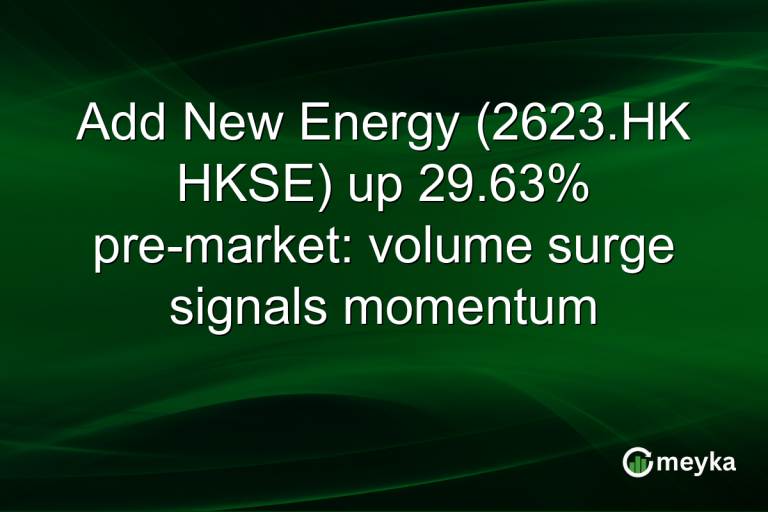 Add New Energy (2623.HK HKSE) up 29.63% pre-market: volume surge signals momentum