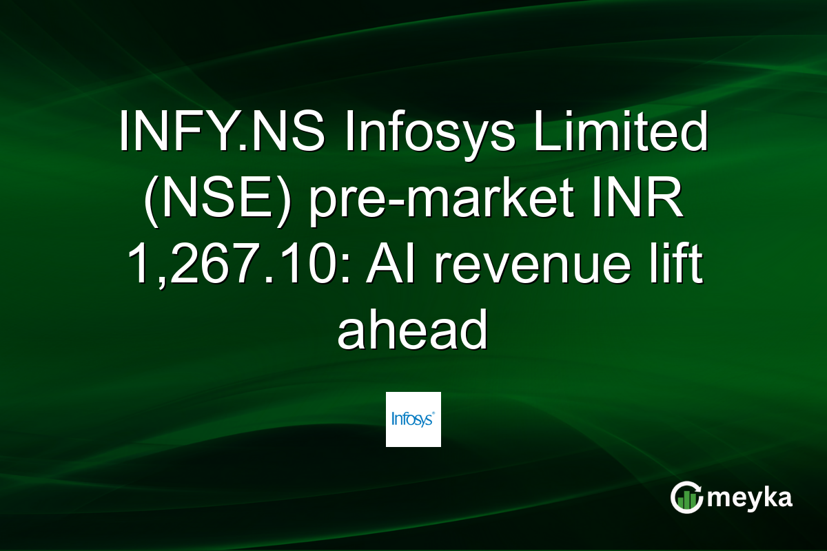 INFY.NS Infosys Limited (NSE) pre-market INR 1,267.10: AI revenue lift ahead