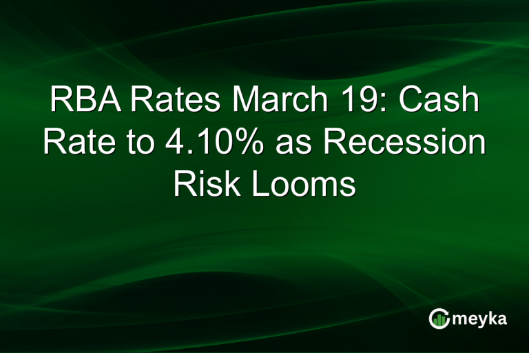 RBA Rates March 19: Cash Rate to 4.10% as Recession Risk Looms