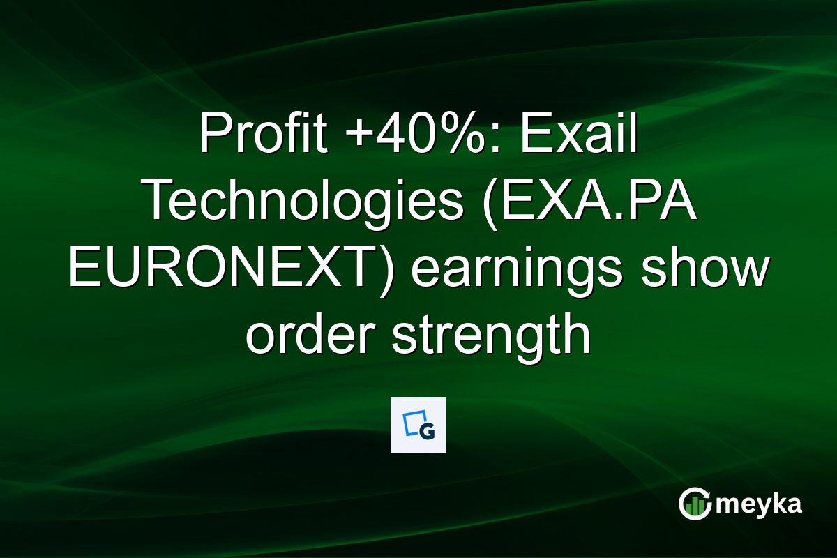 Profit +40%: Exail Technologies (EXA.PA EURONEXT) earnings show order strength