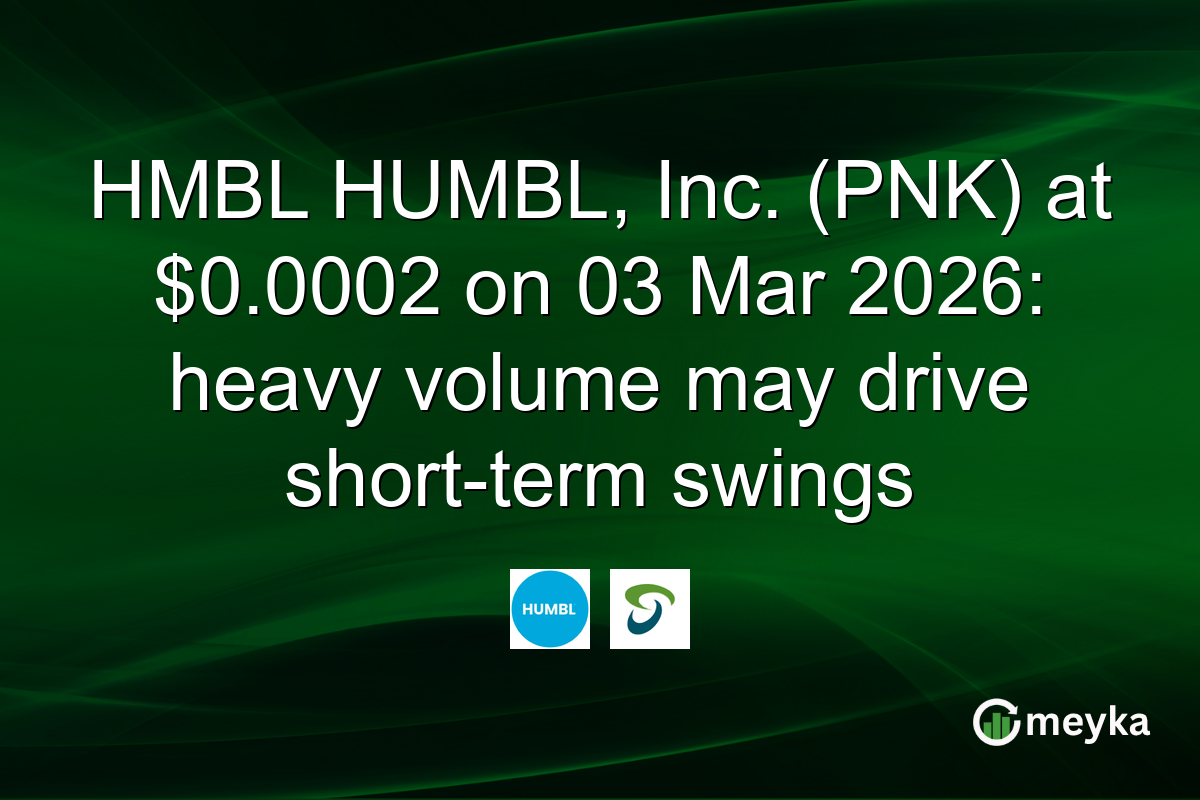 HMBL HUMBL, Inc. (PNK) at $0.0002 on 03 Mar 2026: heavy volume may drive short-term swings