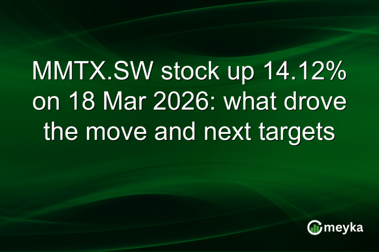 MMTX.SW stock up 14.12% on 18 Mar 2026: what drove the move and next targets