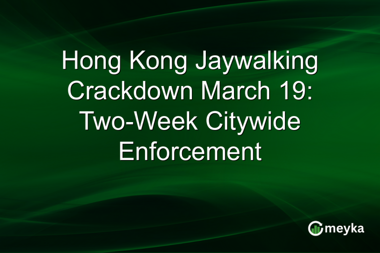 Hong Kong Jaywalking Crackdown March 19: Two-Week Citywide Enforcement