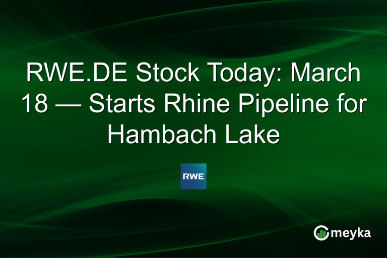 RWE.DE Stock Today: March 18 — Starts Rhine Pipeline for Hambach Lake