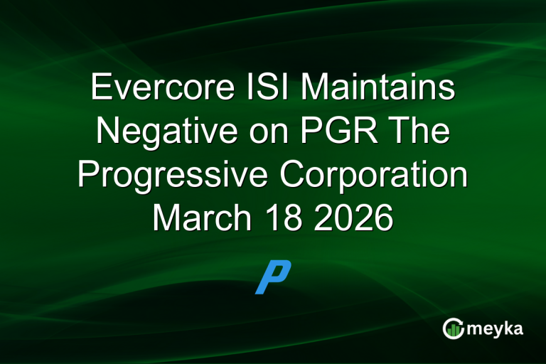 Evercore ISI Maintains Negative on PGR The Progressive Corporation March 18 2026