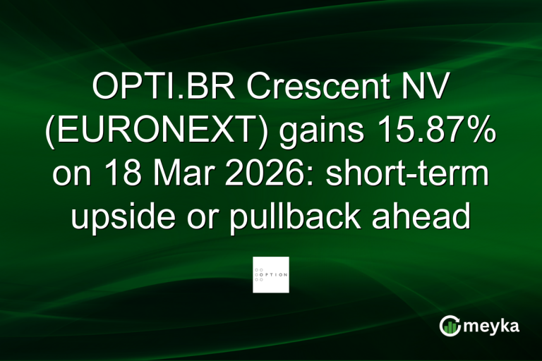 OPTI.BR Crescent NV (EURONEXT) gains 15.87% on 18 Mar 2026: short-term upside or pullback ahead