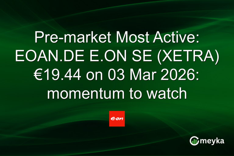 Pre-market Most Active: EOAN.DE E.ON SE (XETRA) €19.44 on 03 Mar 2026: momentum to watch