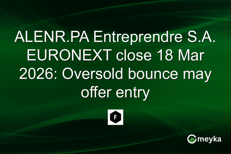 ALENR.PA Entreprendre S.A. EURONEXT close 18 Mar 2026: Oversold bounce may offer entry