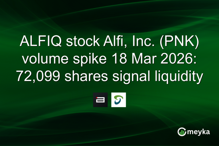 ALFIQ stock Alfi, Inc. (PNK) volume spike 18 Mar 2026: 72,099 shares signal liquidity