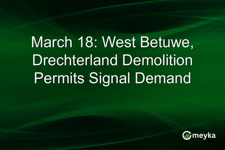 March 18: West Betuwe, Drechterland Demolition Permits Signal Demand
