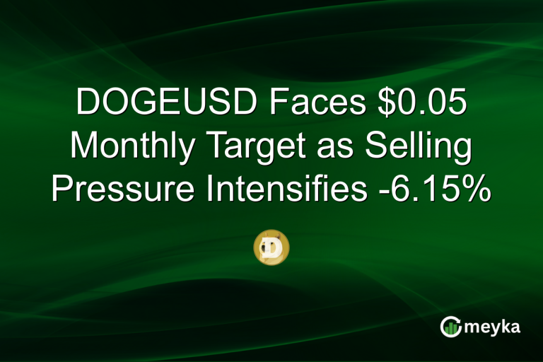 DOGEUSD Faces $0.05 Monthly Target as Selling Pressure Intensifies -6.15%