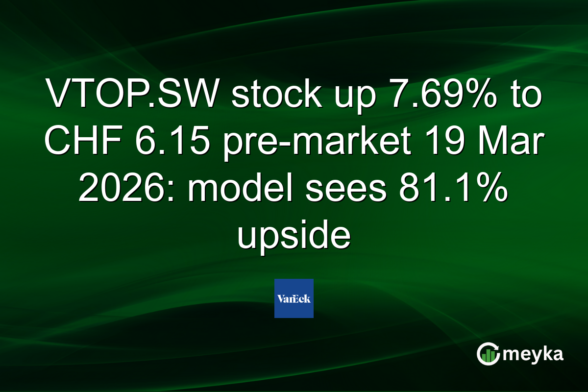 VTOP.SW stock up 7.69% to CHF 6.15 pre-market 19 Mar 2026: model sees 81.1% upside