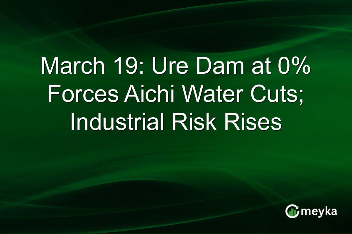 March 19: Ure Dam at 0% Forces Aichi Water Cuts; Industrial Risk Rises